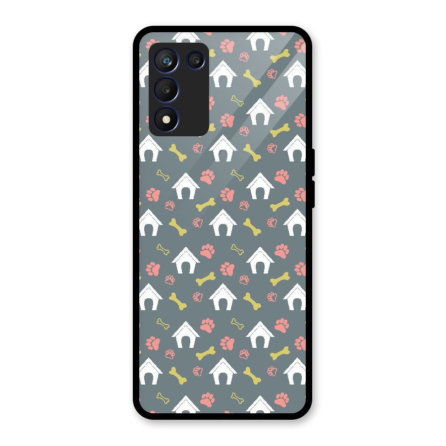 Dog Pattern Glass Back Case for Realme 9 5G Speed