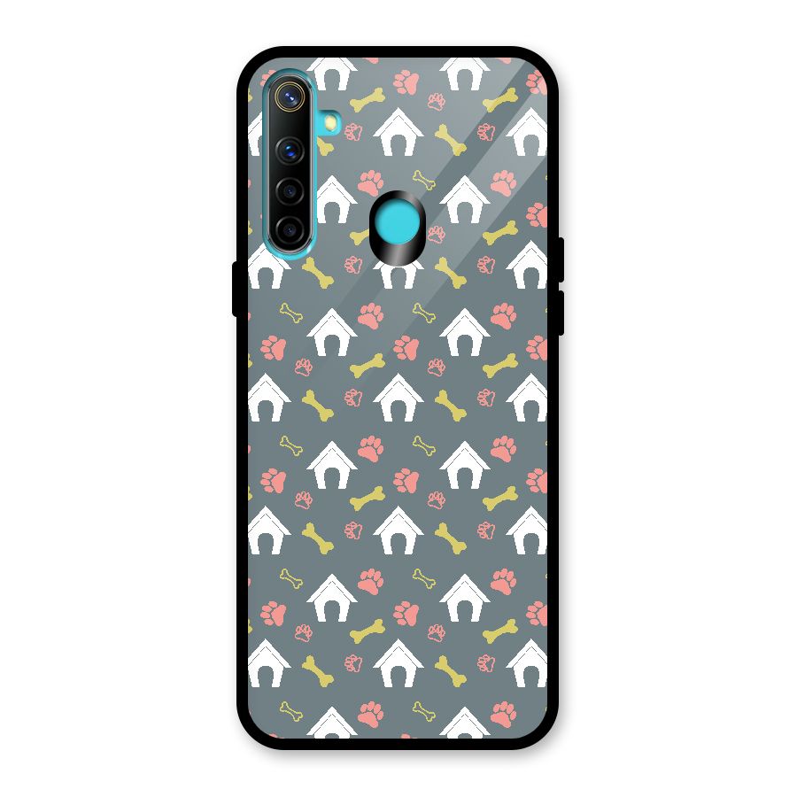 Dog Pattern Glass Back Case for Realme Narzo 10