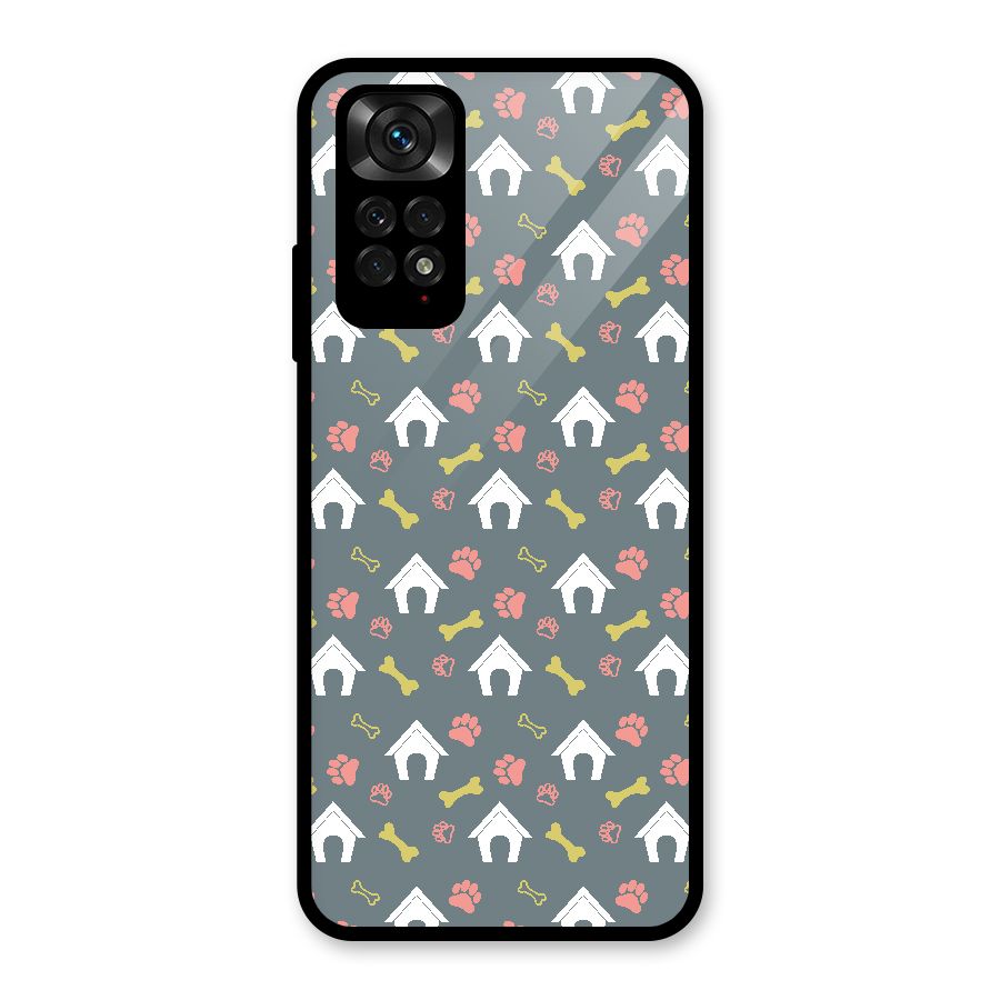 Dog Pattern Glass Back Case for Redmi Note 11S