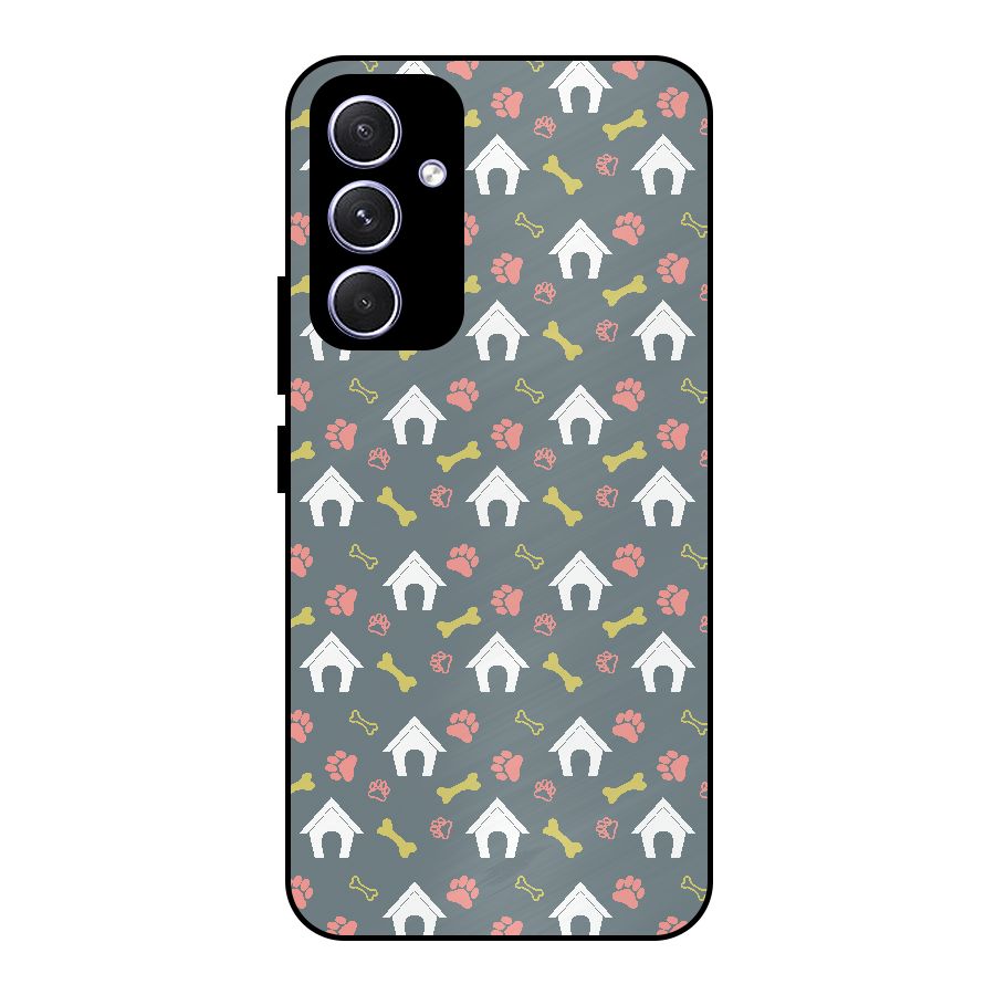 Dog Pattern Metal Back Case for Galaxy A54
