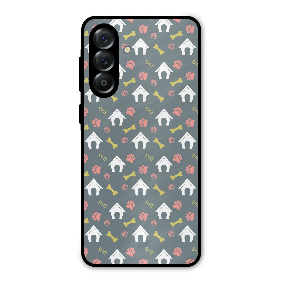 Dog Pattern Metal Back Case for Galaxy A56