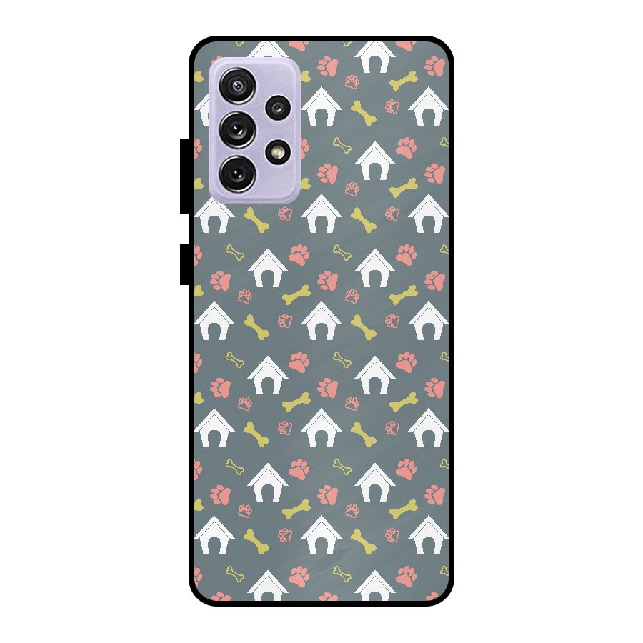 Dog Pattern Metal Back Case for Galaxy A72