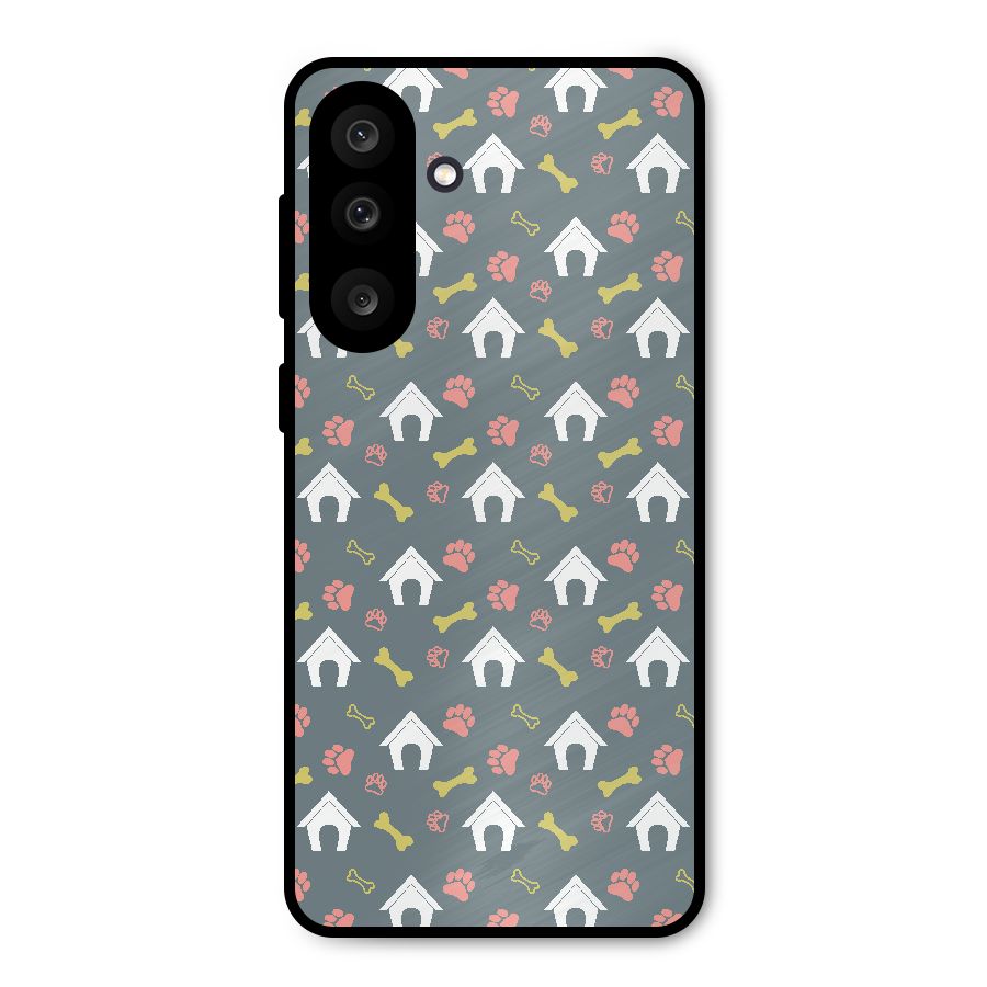 Dog Pattern Metal Back Case for Galaxy F56