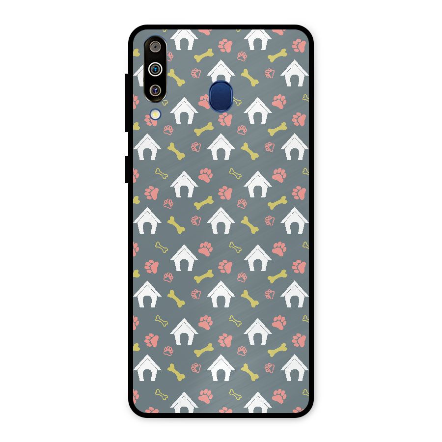 Dog Pattern Metal Back Case for Galaxy M30
