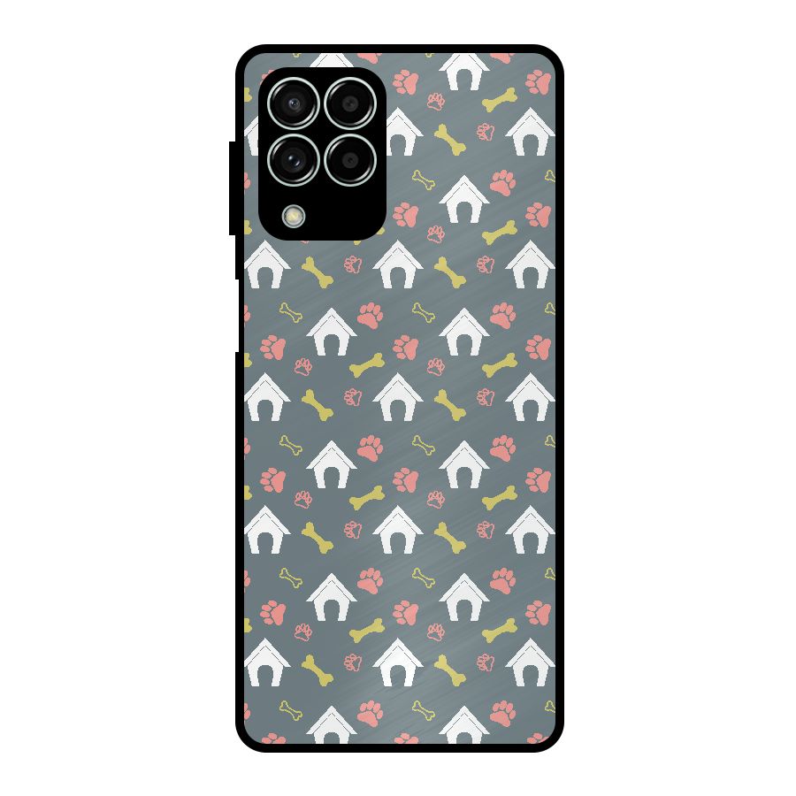 Dog Pattern Metal Back Case for Galaxy M33