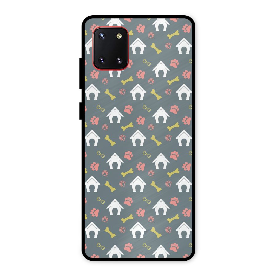 Dog Pattern Metal Back Case for Galaxy Note 10 Lite