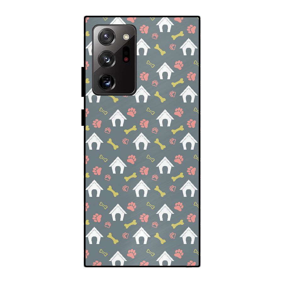 Dog Pattern Metal Back Case for Galaxy Note 20 Ultra