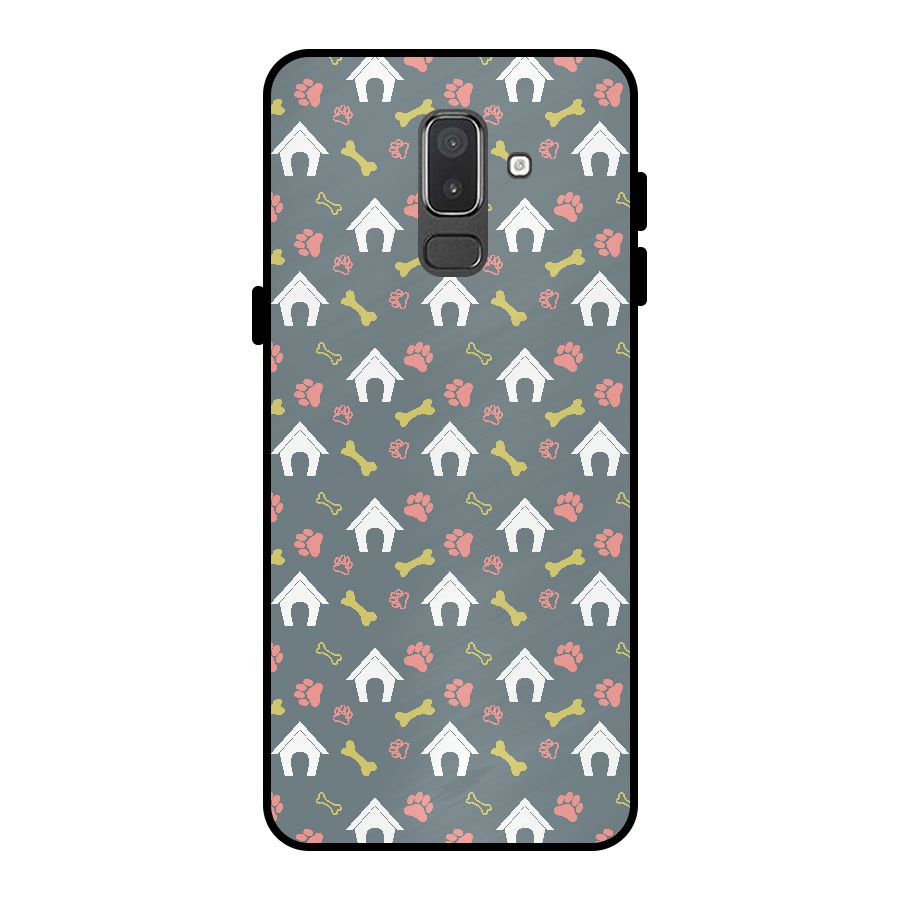 Dog Pattern Metal Back Case for Galaxy On8 (2018)