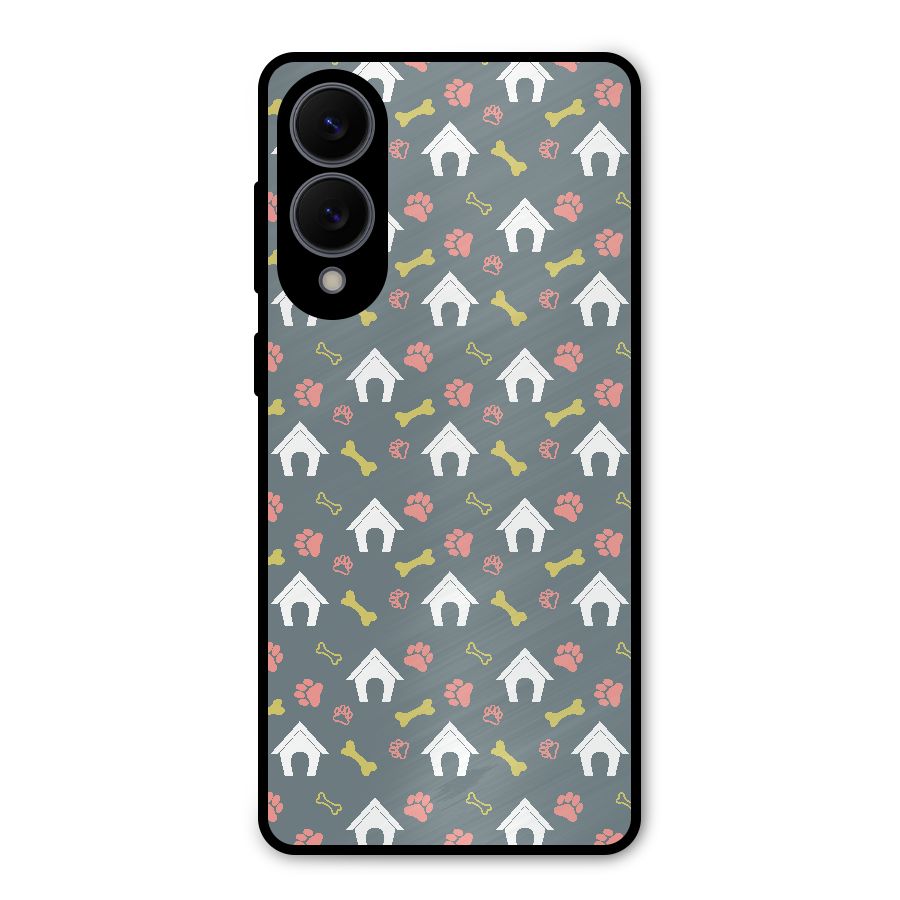 Dog Pattern Metal Back Case for Galaxy S25 Edge