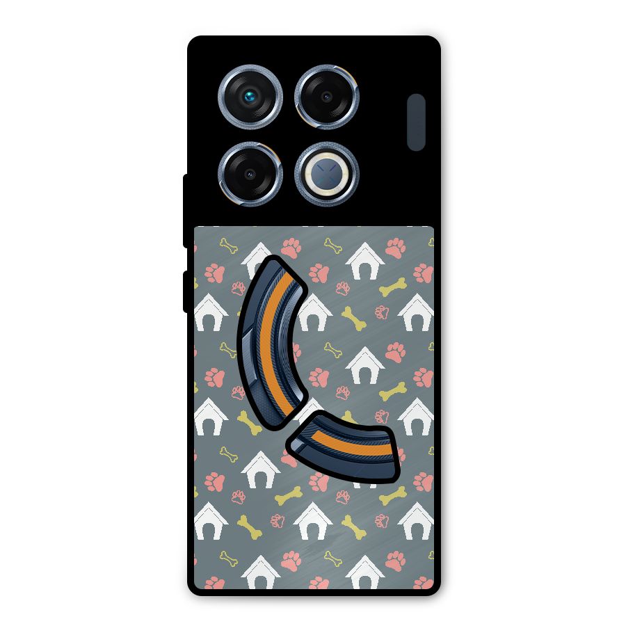 Dog Pattern Metal Back Case for Infinix GT 20 Pro