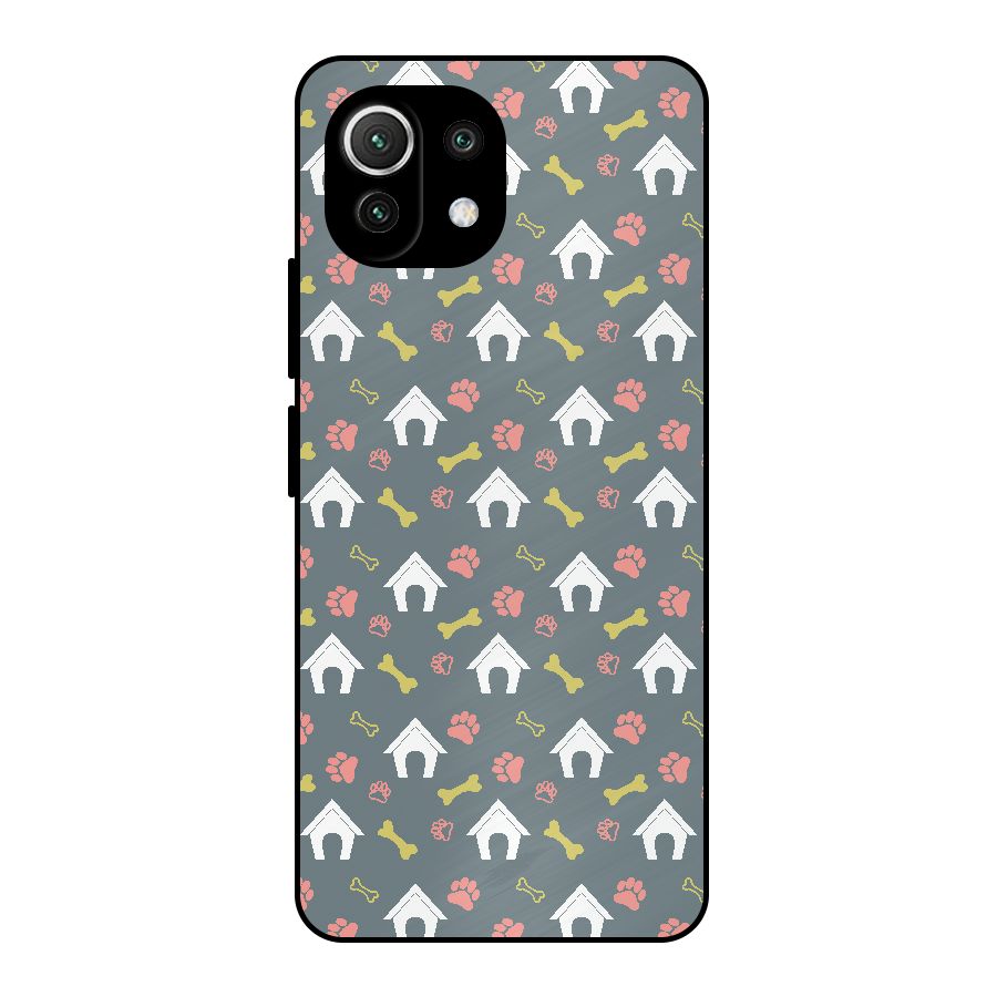 Dog Pattern Metal Back Case for Mi 11 Lite NE 5G