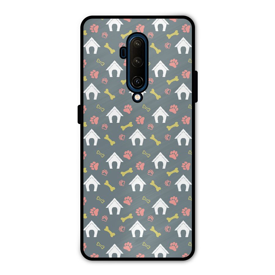 Dog Pattern Metal Back Case for OnePlus 7T Pro