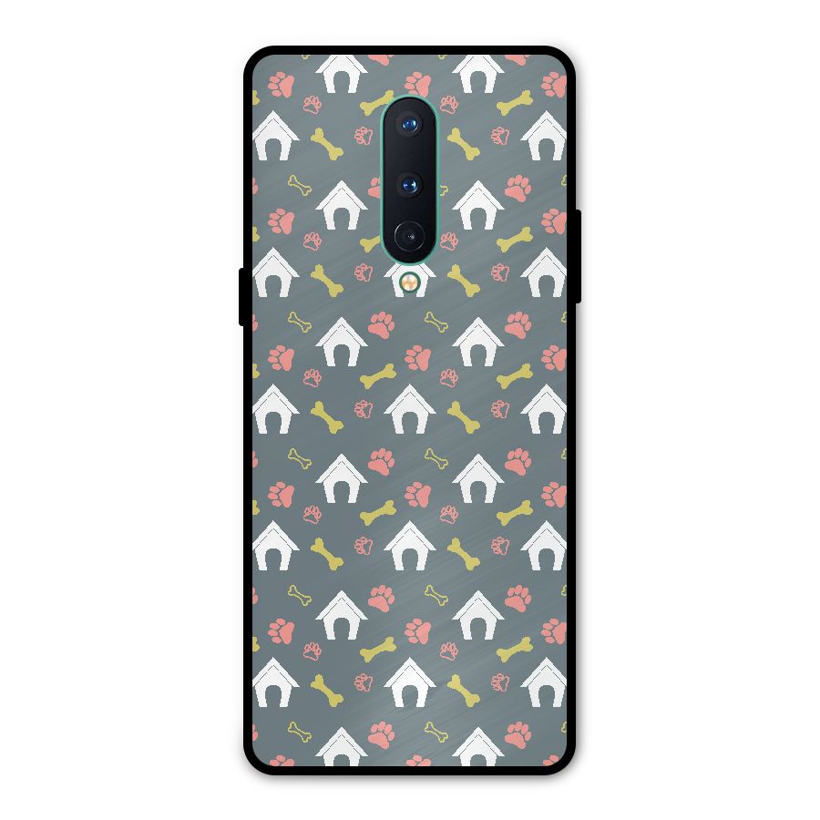 Dog Pattern Metal Back Case for OnePlus 8