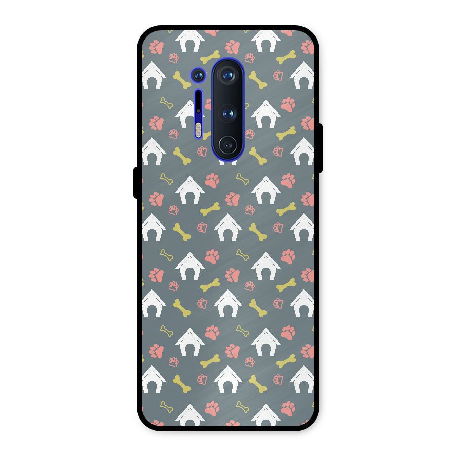 Dog Pattern Metal Back Case for OnePlus 8 Pro