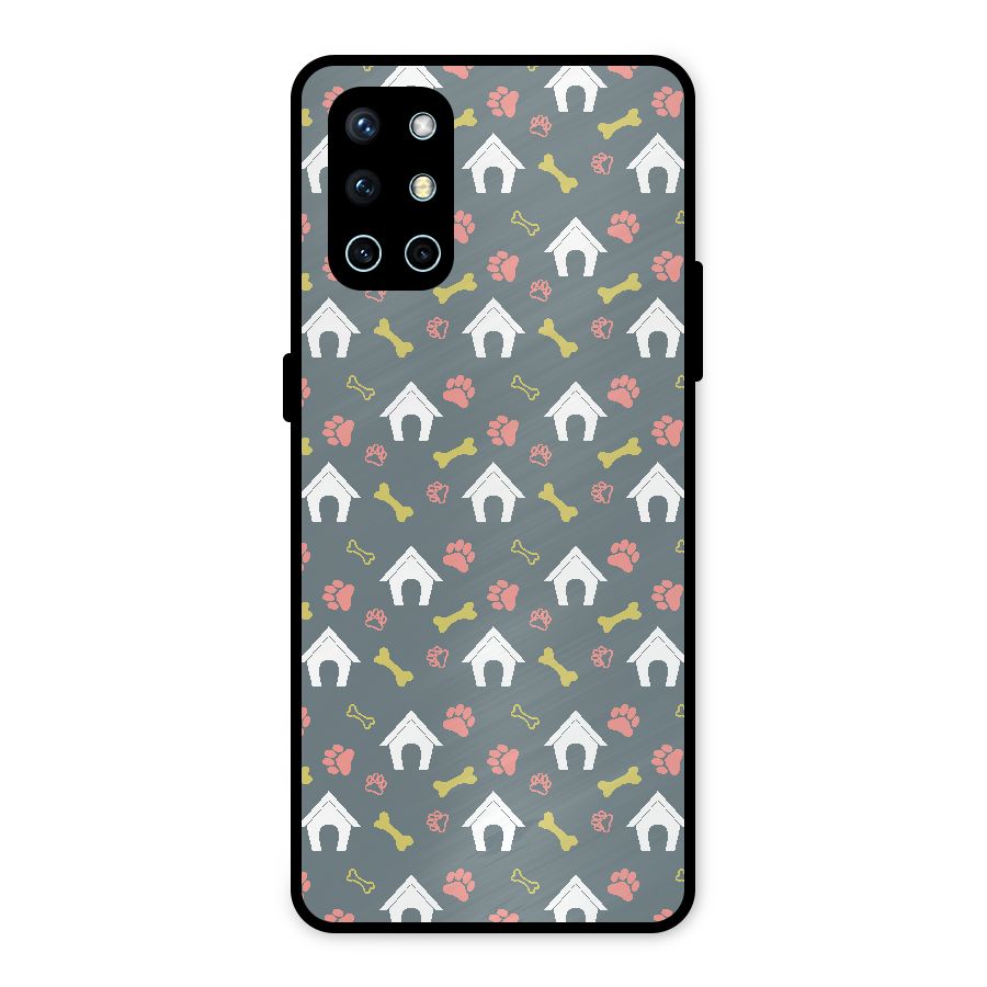 Dog Pattern Metal Back Case for OnePlus 9R