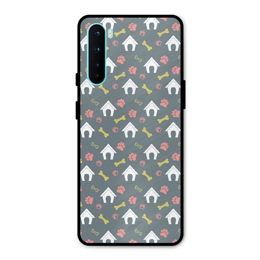 Dog Pattern Metal Back Case for OnePlus Nord
