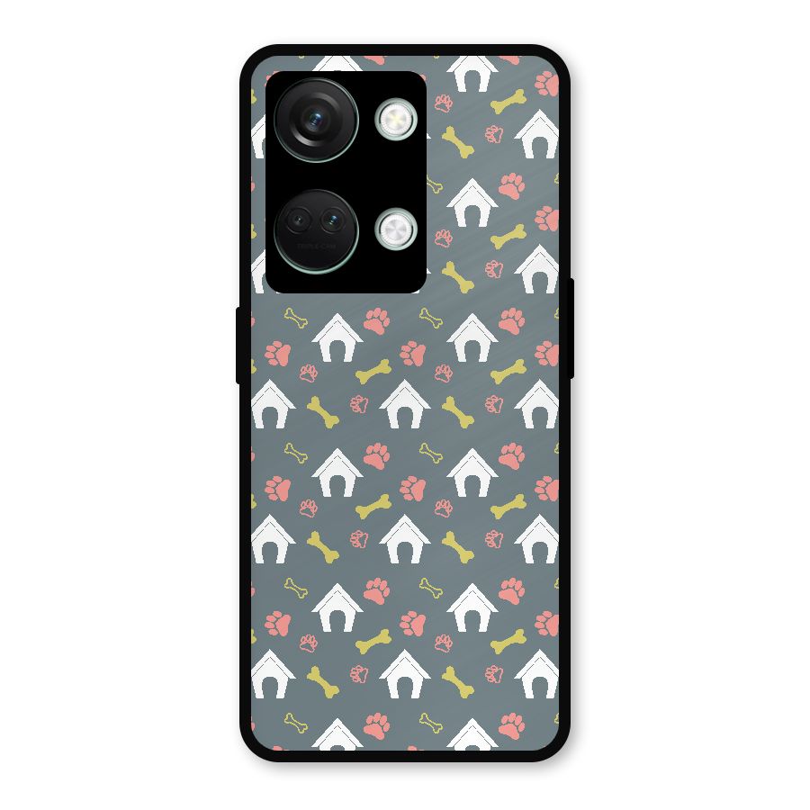 Dog Pattern Metal Back Case for OnePlus Nord 3