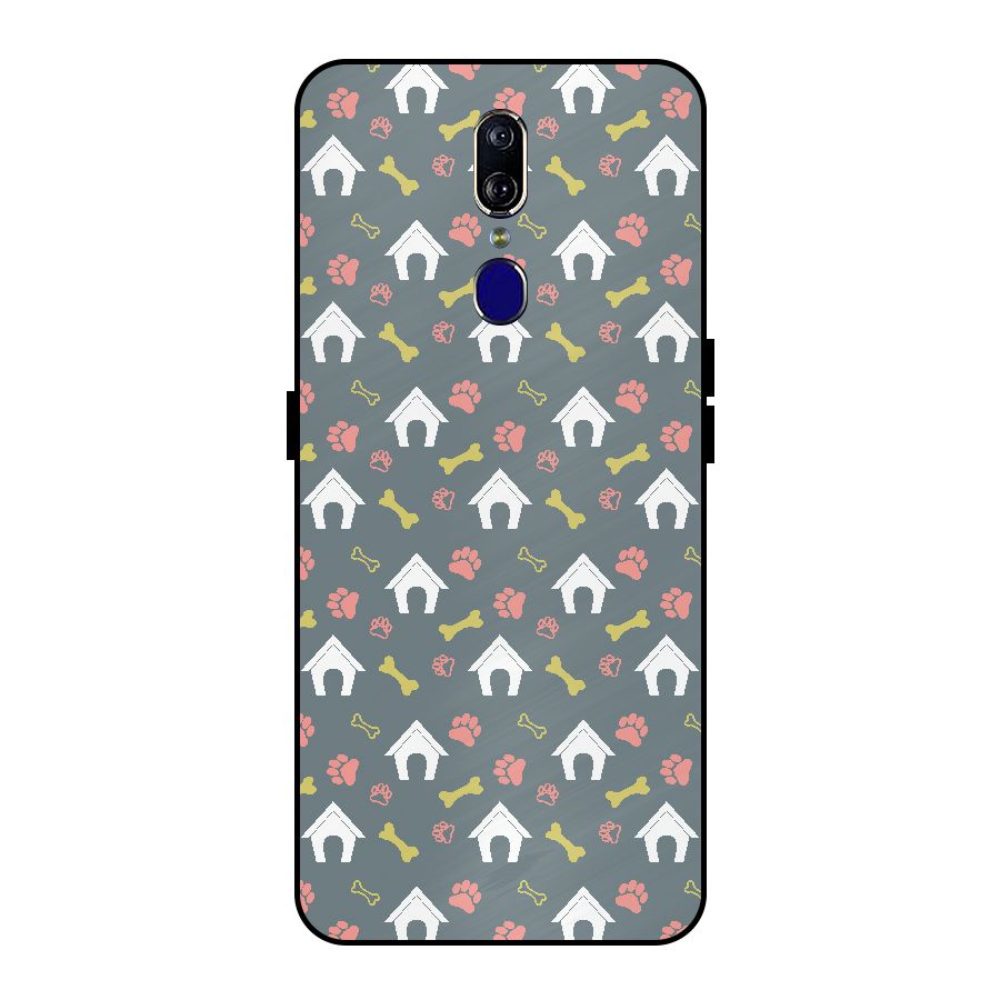 Dog Pattern Metal Back Case for Oppo F11