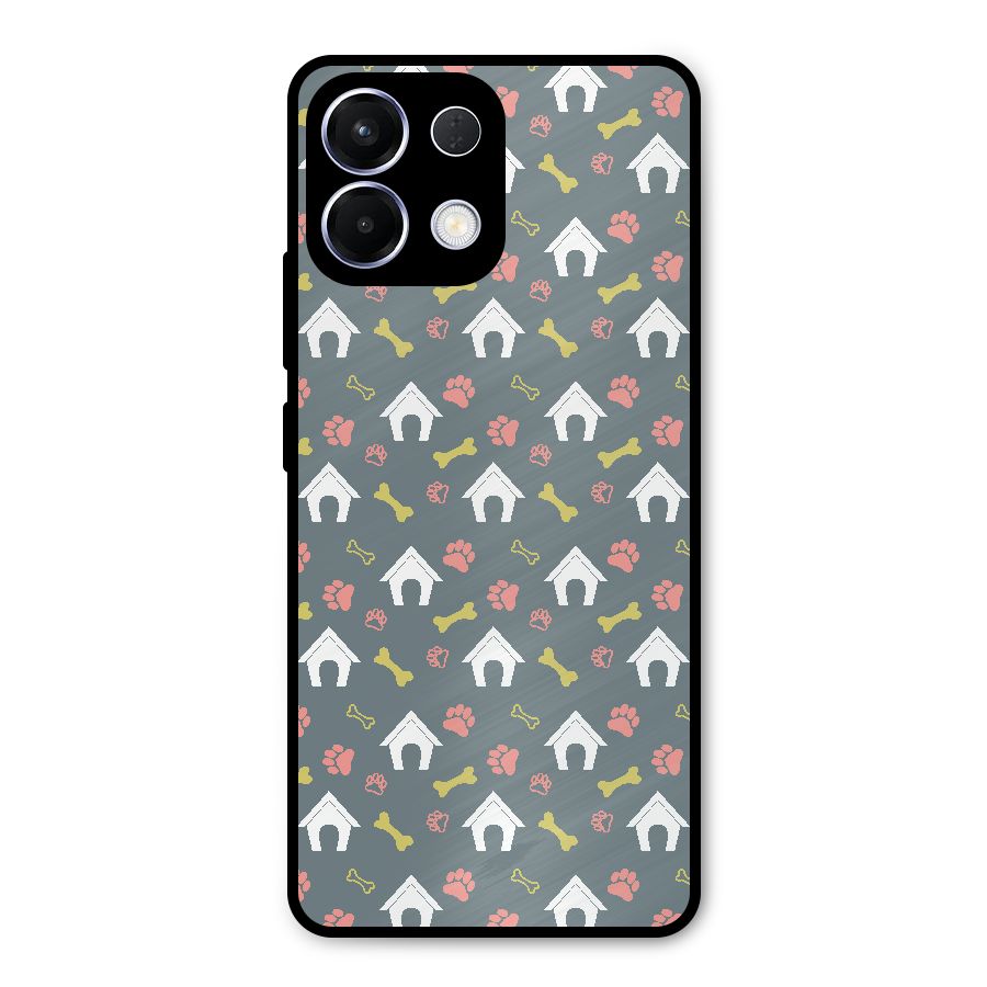 Dog Pattern Metal Back Case for Oppo K13