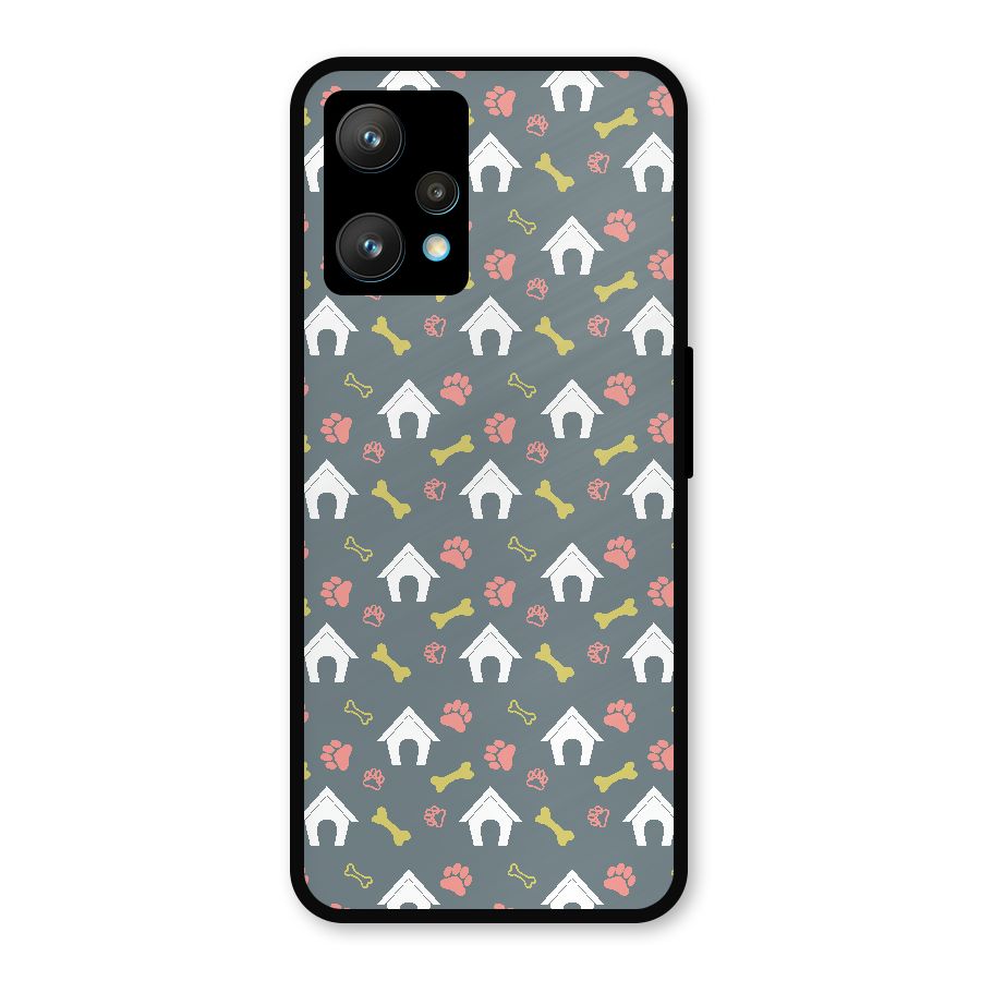 Dog Pattern Metal Back Case for Realme 9 Pro Plus 5G
