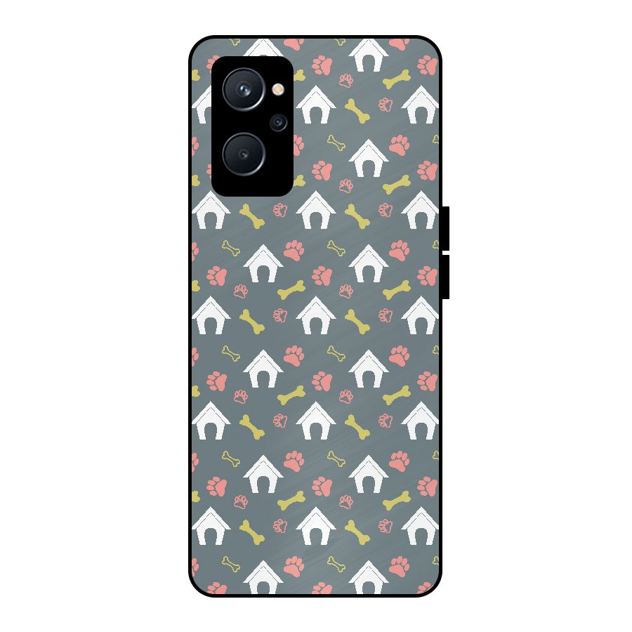 Dog Pattern Metal Back Case for Realme 9i 5G