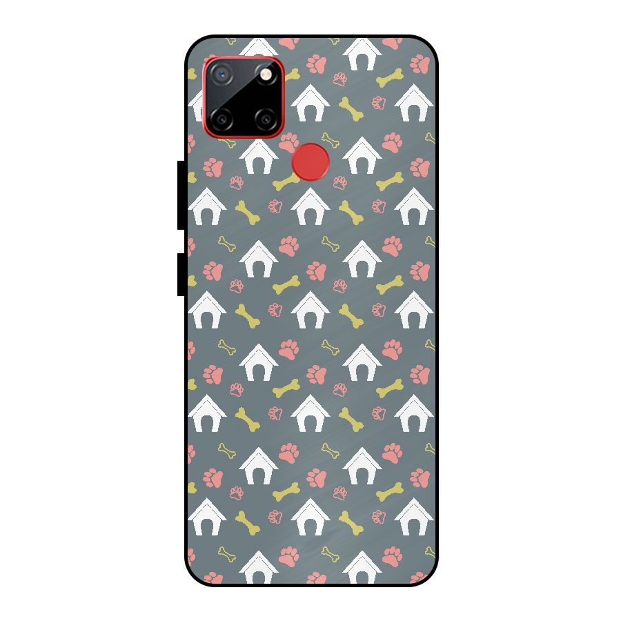 Dog Pattern Metal Back Case for Realme C12