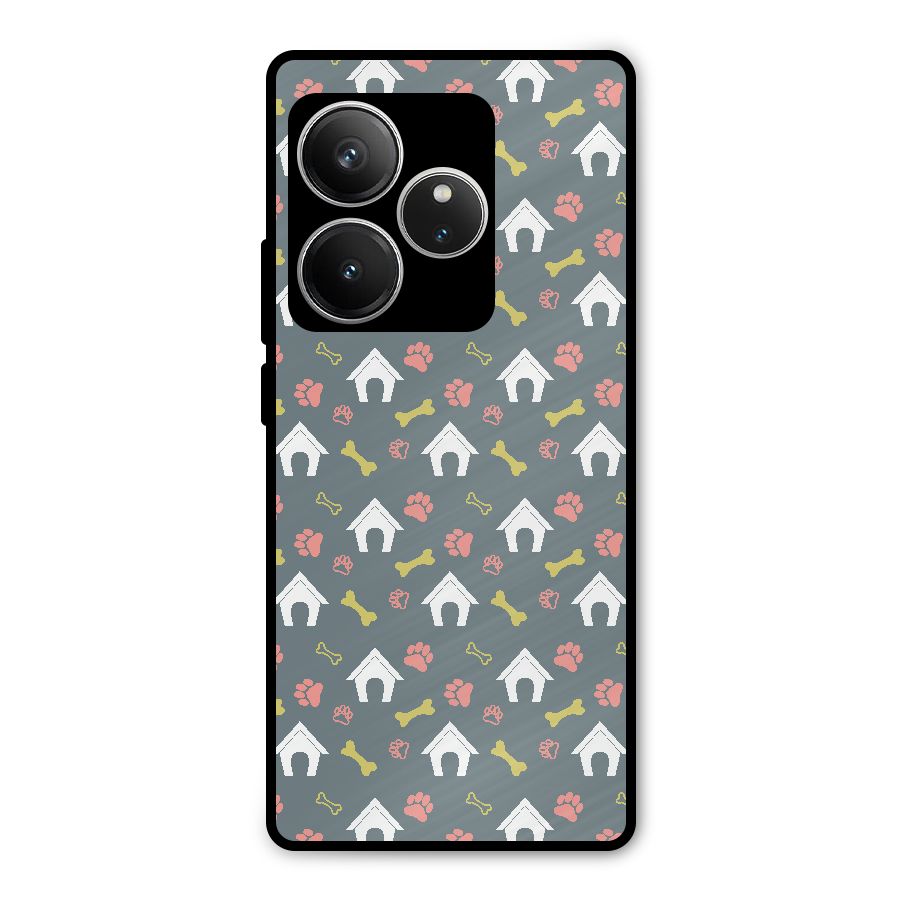 Dog Pattern Metal Back Case for Realme GT 6