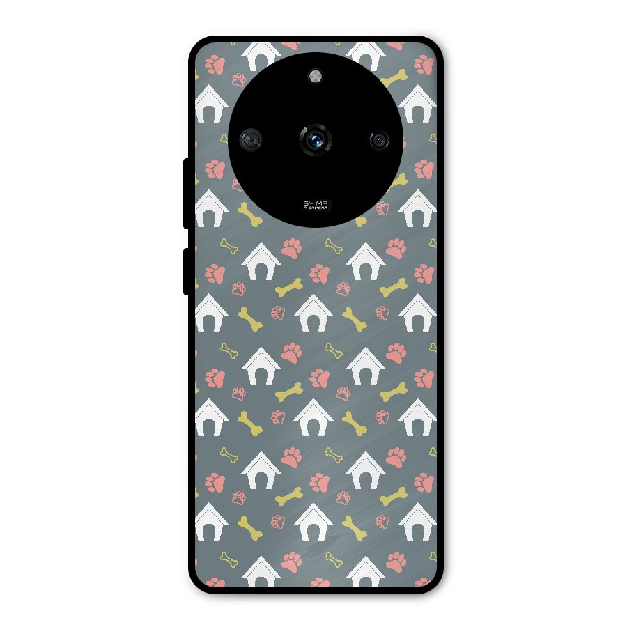 Dog Pattern Metal Back Case for Realme Narzo 60 5G