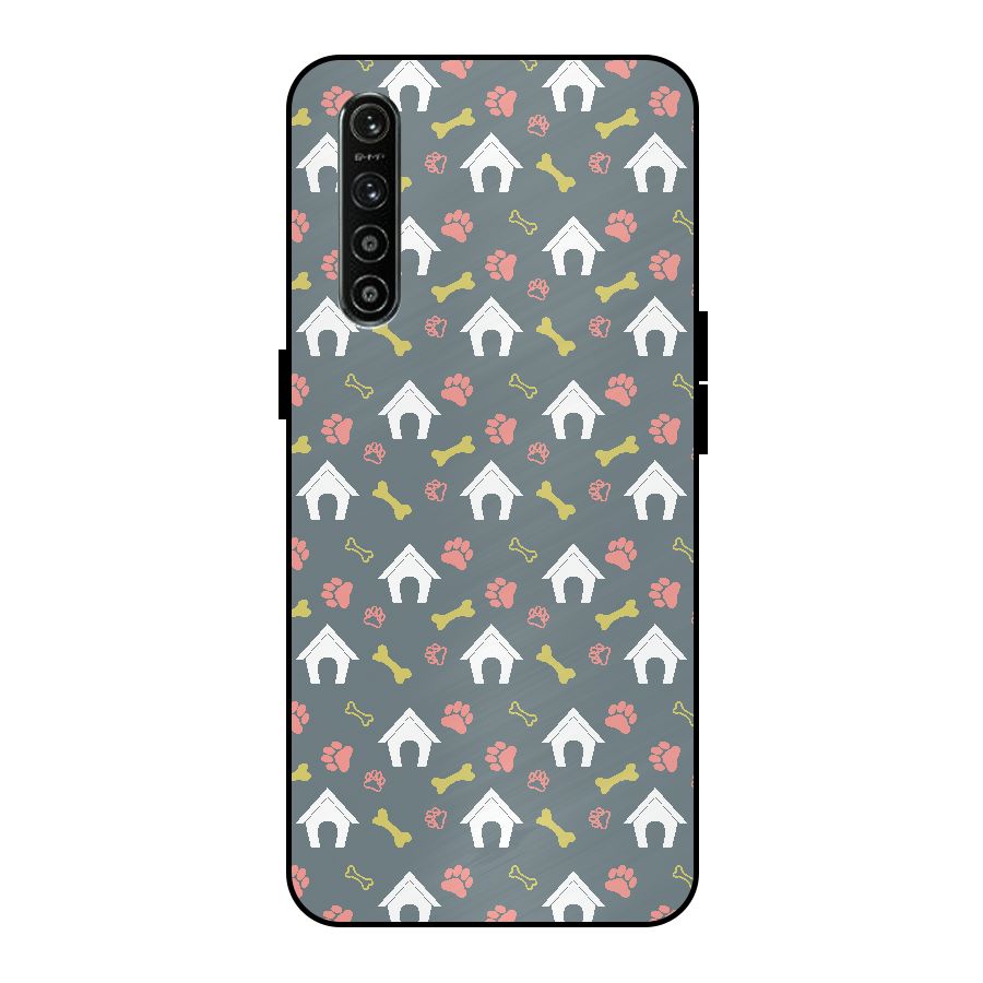 Dog Pattern Metal Back Case for Realme XT
