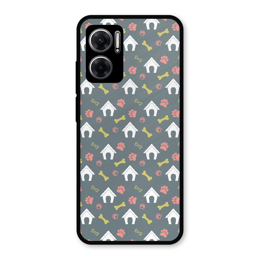 Dog Pattern Metal Back Case for Redmi 11 Prime 5G