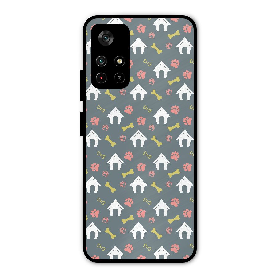 Dog Pattern Metal Back Case for Redmi Note 11T 5G
