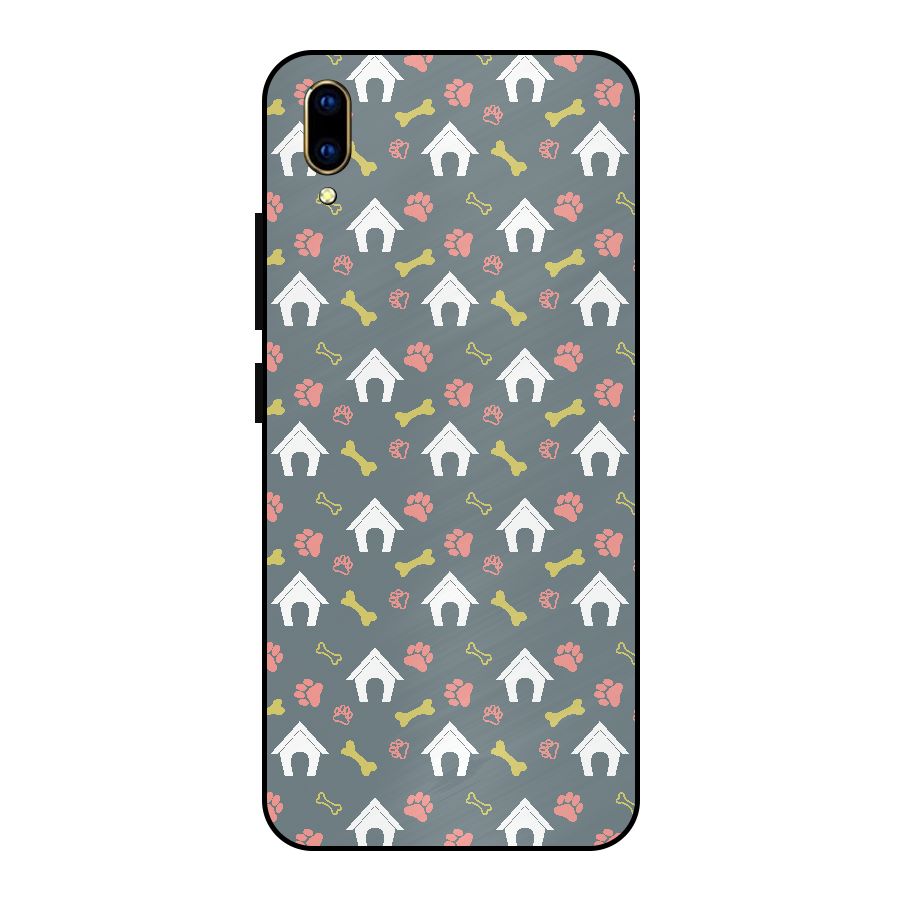 Dog Pattern Metal Back Case for Vivo V11 Pro