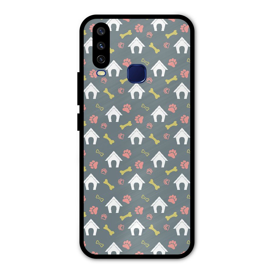 Dog Pattern Metal Back Case for Vivo V17