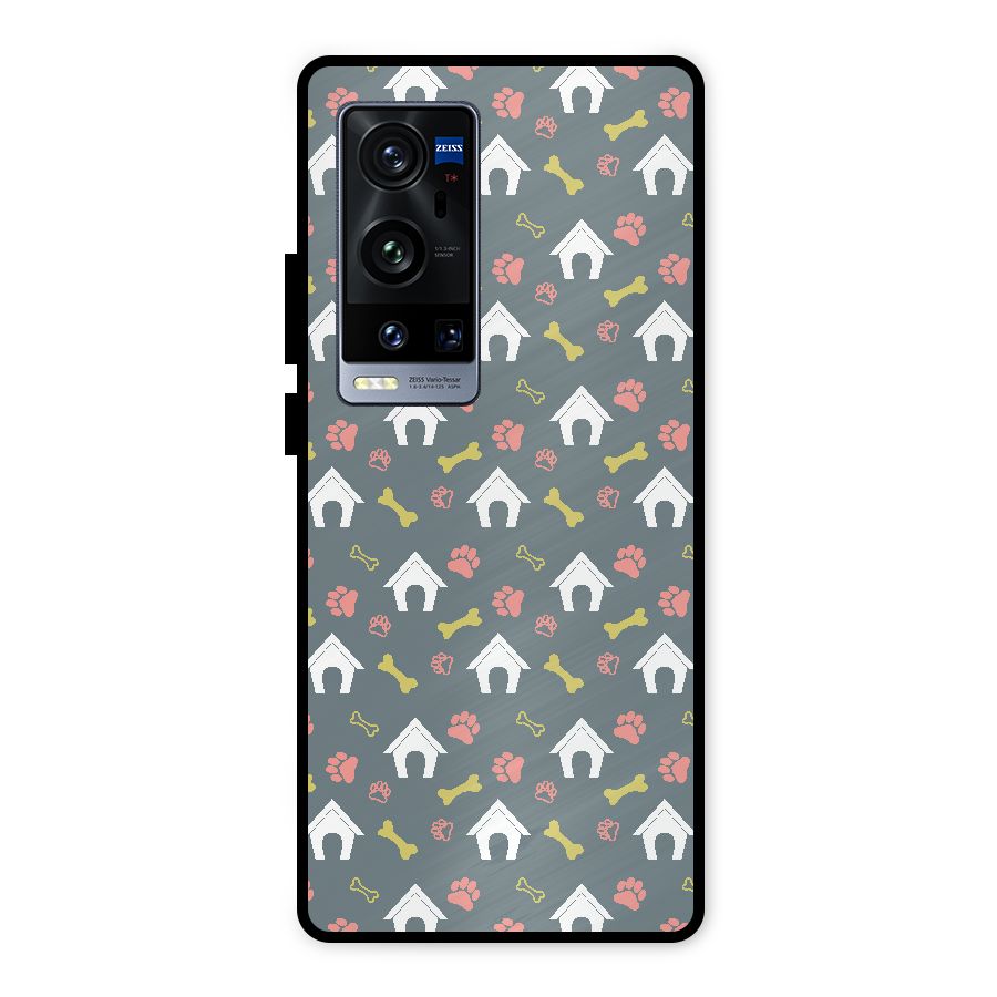 Dog Pattern Metal Back Case for Vivo X60 Pro Plus