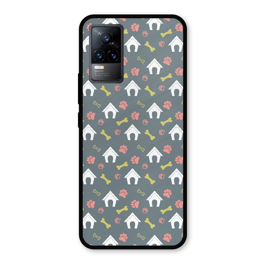 Dog Pattern Metal Back Case for Vivo Y73