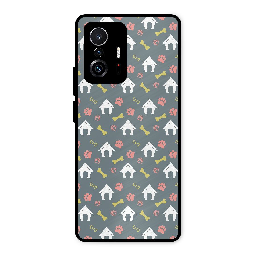 Dog Pattern Metal Back Case for Xiaomi 11T Pro