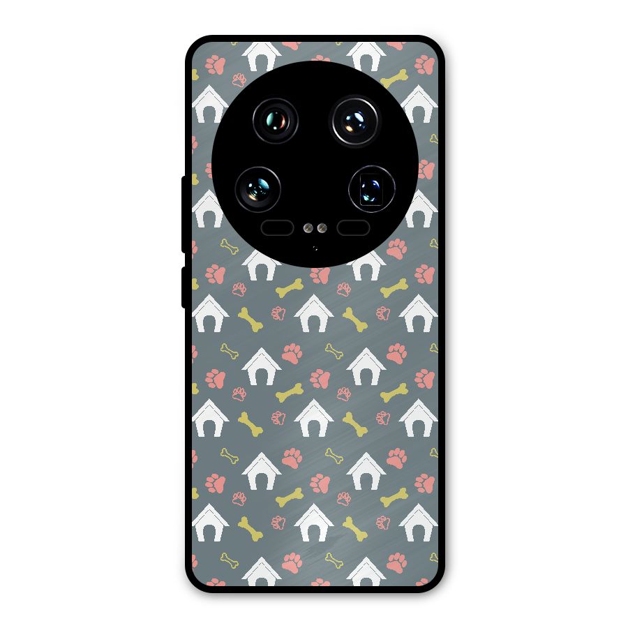 Dog Pattern Metal Back Case for Xiaomi 14 Ultra