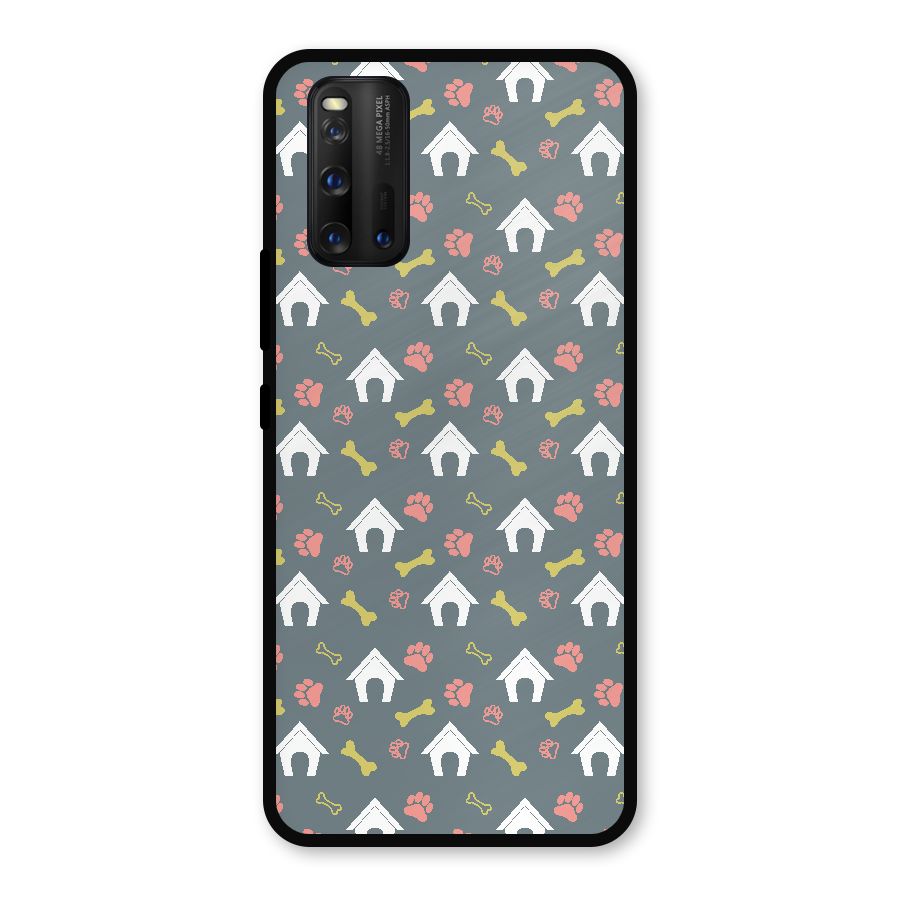 Dog Pattern Metal Back Case for iQOO 3