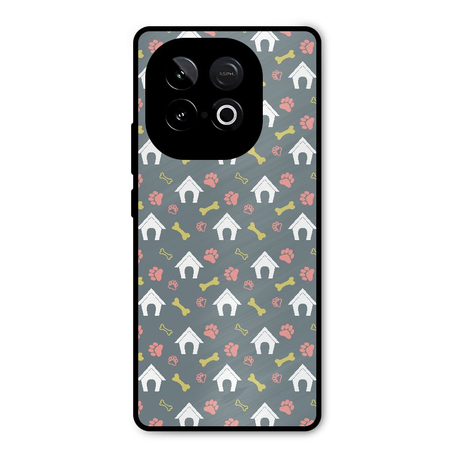 Dog Pattern Metal Back Case for iQOO Neo 10