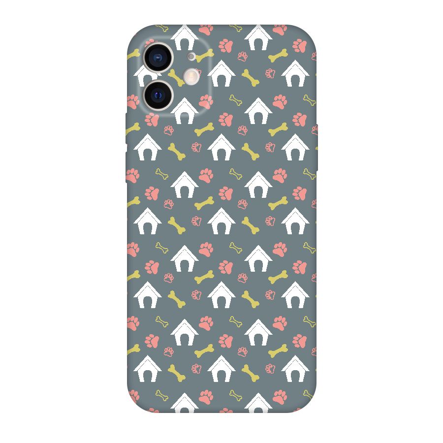 Dog Pattern Original Polycarbonate Back Case for iPhone 12