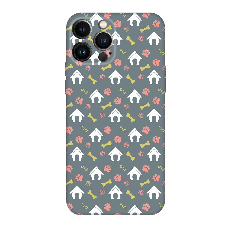 Dog Pattern Original Polycarbonate Back Case for iPhone 13 Pro Max