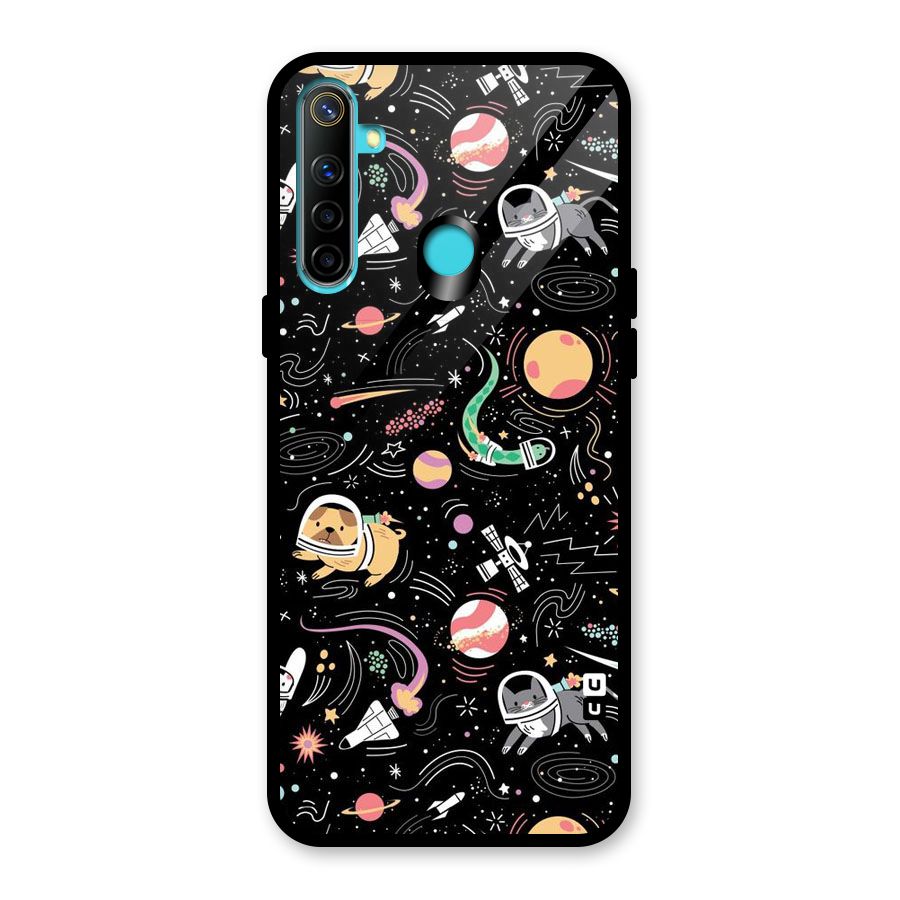 Dog Planetarium Glass Back Case for Realme Narzo 10