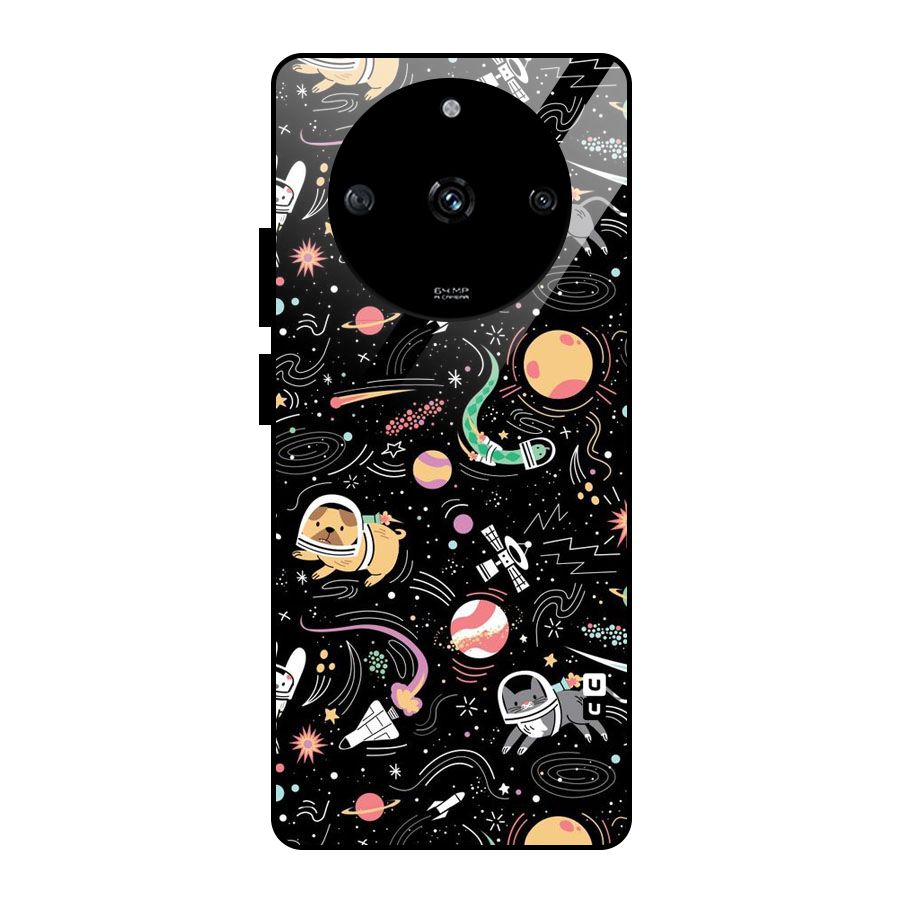 Dog Planetarium Glass Back Case for Realme Narzo 60 5G