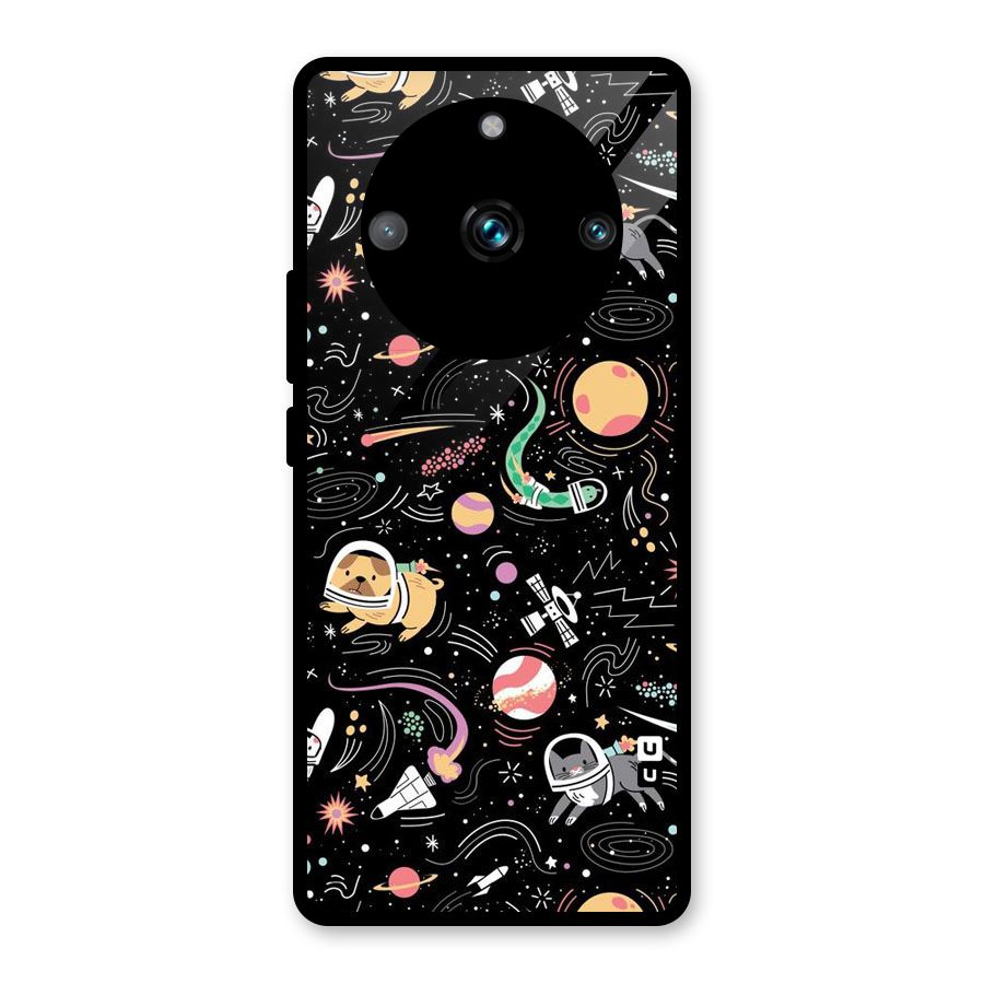 Dog Planetarium Glass Back Case for Realme Narzo 60 Pro