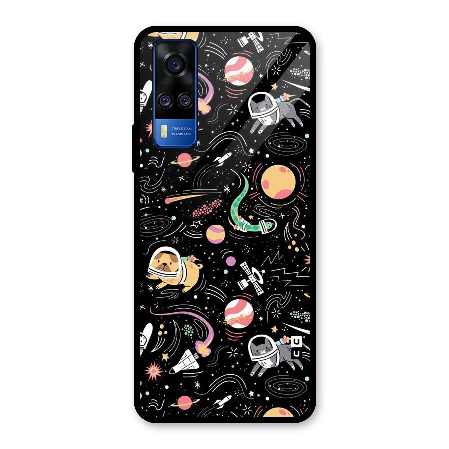Dog Planetarium Glass Back Case for Vivo Y31