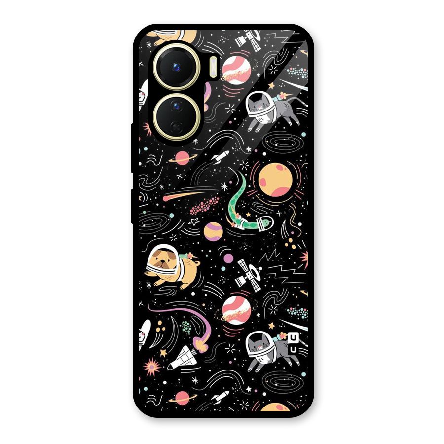 Dog Planetarium Glass Back Case for Vivo Y56