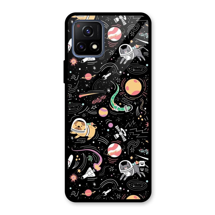 Dog Planetarium Glass Back Case for Vivo Y72 5G