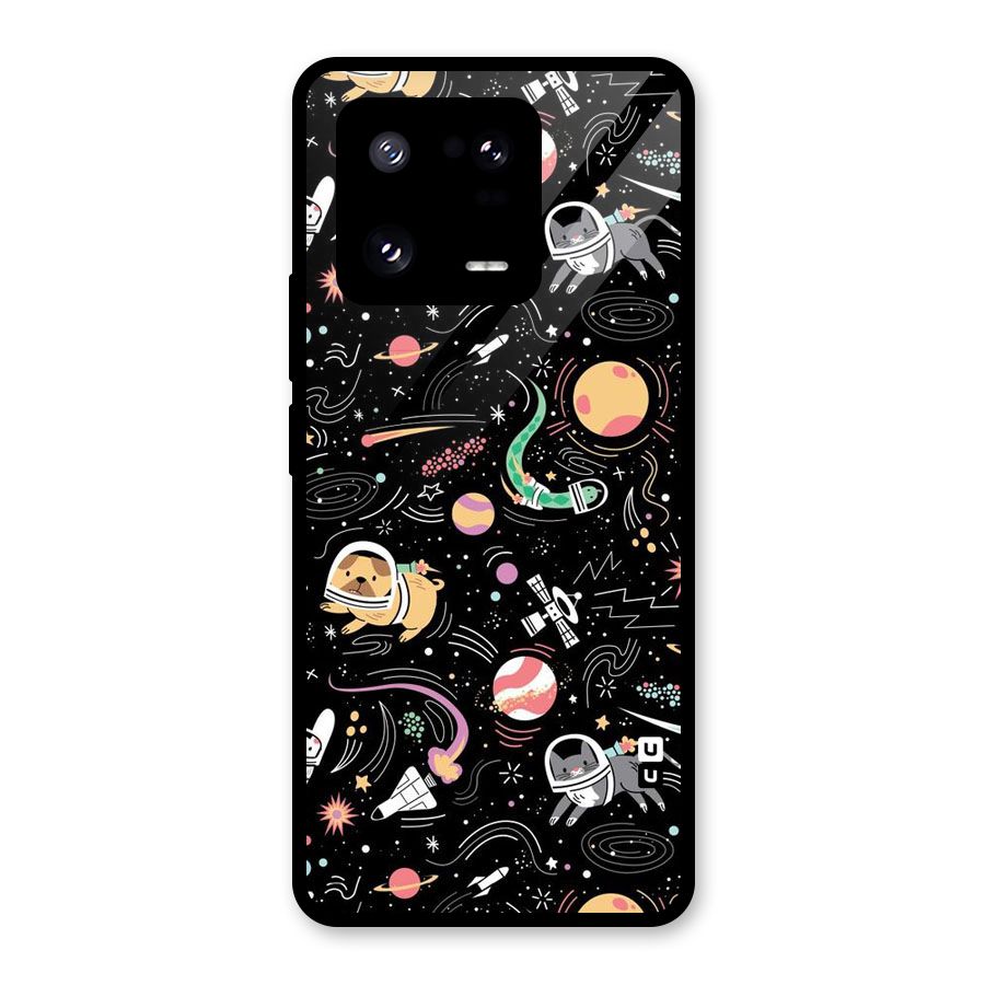 Dog Planetarium Glass Back Case for Xiaomi 13 Pro