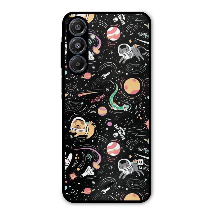 Dog Planetarium Metal Back Case for Galaxy A16 5G