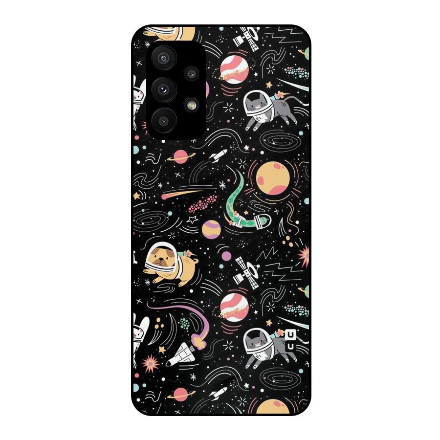 Dog Planetarium Metal Back Case for Galaxy A23